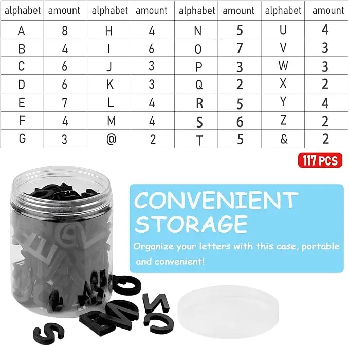 Decorative Magnetic EVA Alphabet Letters Arabic Numerals for Refrigerator White Board