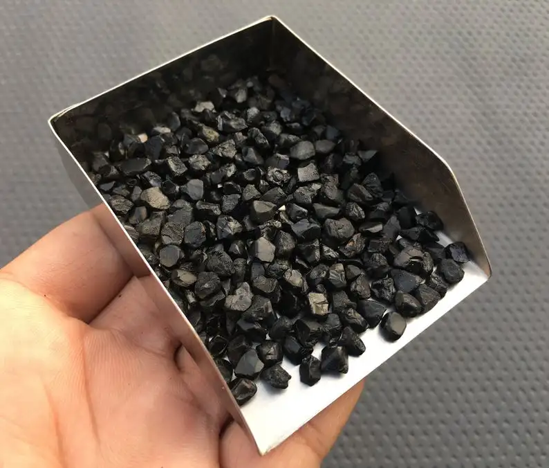 50 Pieces Natural Black Spinel Gemstone Untreated Rough Healing Crystal Loose Stone Handcut Raw Making Jewelry