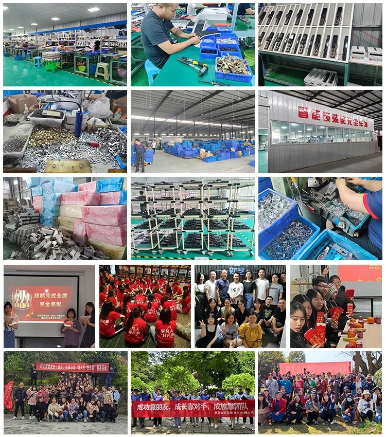 Wholesale Black Aluminum Alloy Slim Security Wooden Steel Door Exterior Door Lock Set Handles