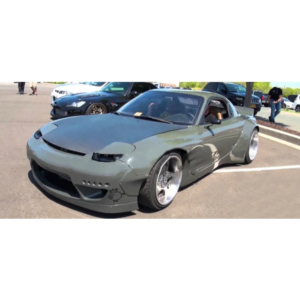 Rocket Bny Style Fiber Glass Body Kit Fit For Mazda RX-7 FD3S High Quality Fitment