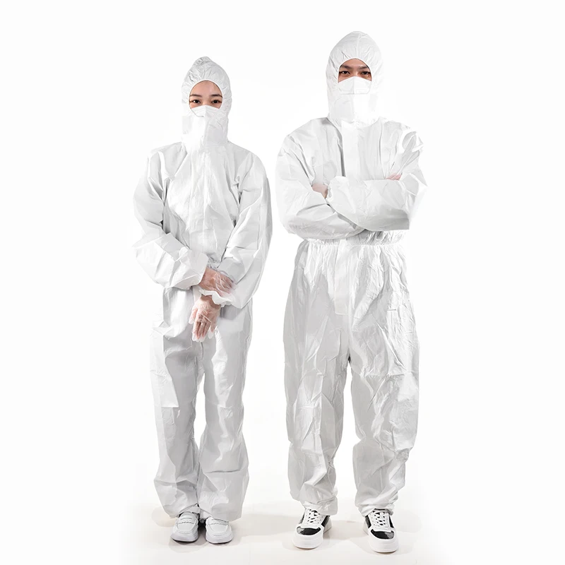 disposable coverall polypropylene laminated 65g tyvek classic xpert coverall long sleeve with tape