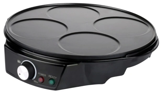 Best Selling Portable 1200W Pizza Maker Household Kitchen Crepe Makers with Temperature Adjustable Knob 30 CM 11.8 12 Inch Plate