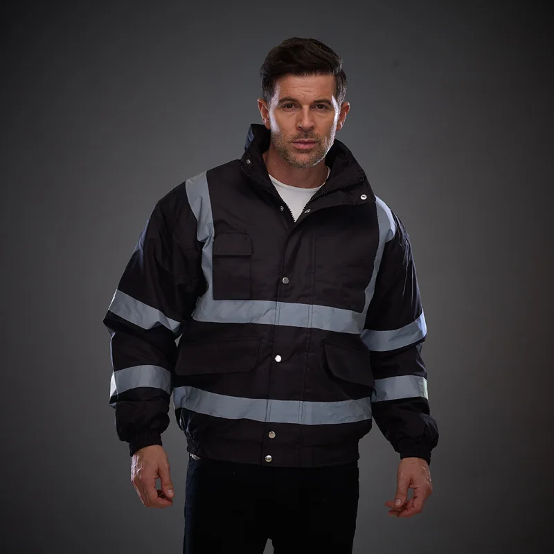 New Winter Arrival Safety Wear Men Jacket Oem Service Reflective Tap Security Protection Jackets