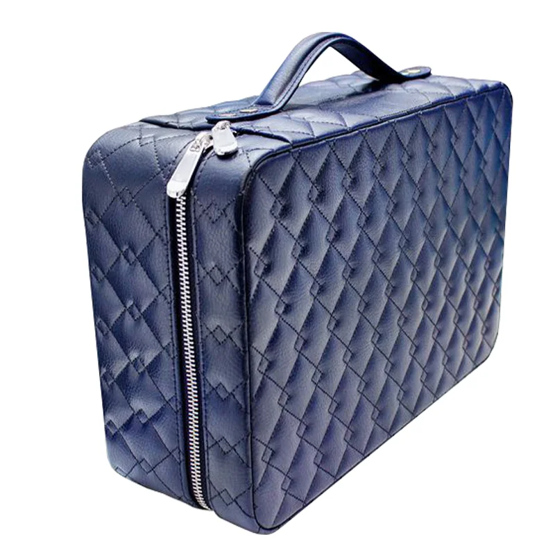 CX custom large travel portable Jewelry Box Storage Case luxury leather necklace ring Multifunctional Suitcase