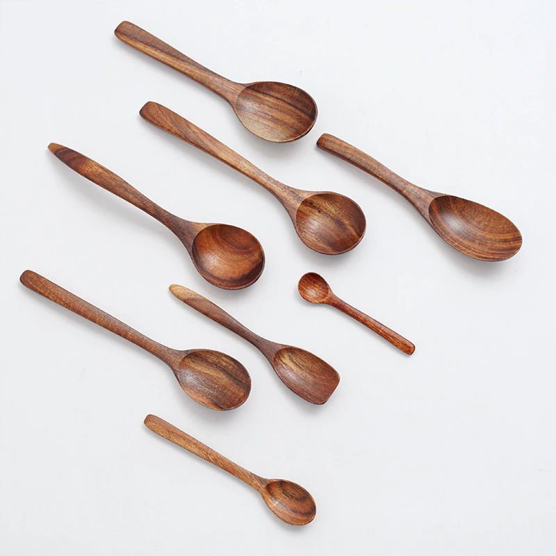 Acacia wood spoon with varies sizes custom acceptable