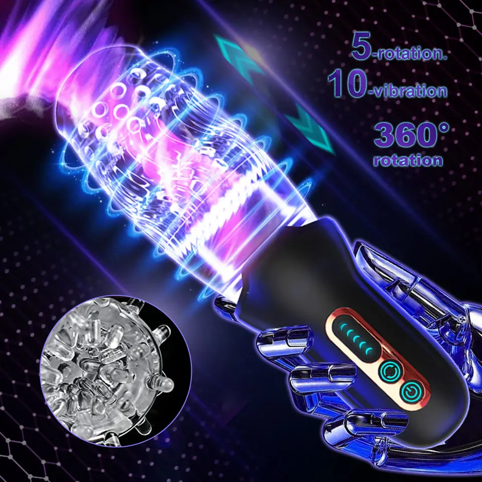 2024 New Arrivals Warrior Rotating Male Masturbator 3 in 1 Automatic Stroker Sucking Vibrating Male Masterbation Toys