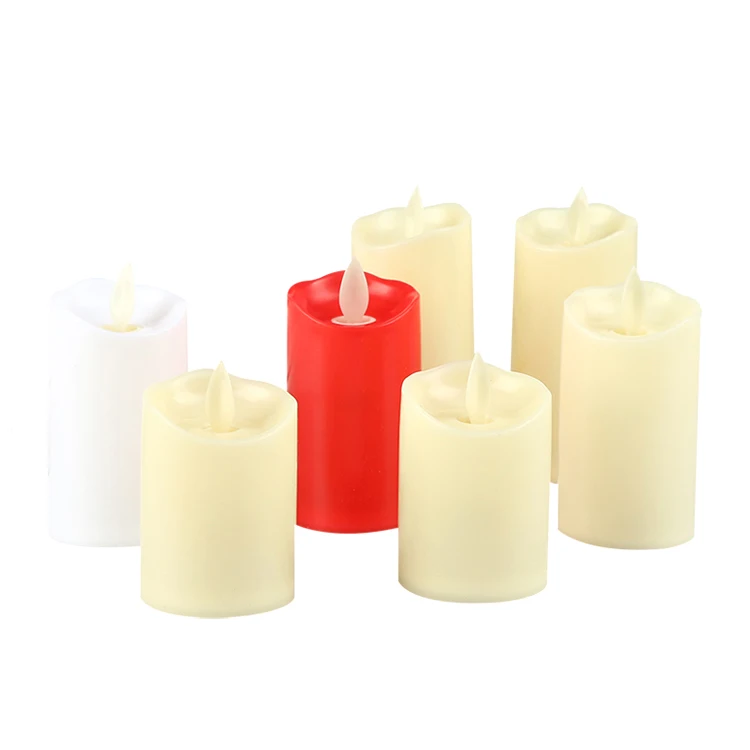 Christmas flameless led taper candle  flameless led battery operated candles led flickering candle
