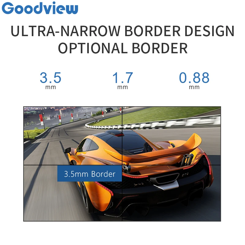  Goodview 55 дюймов hd Высокое качество lcd Реклама play супер узкий ободок ЖК-крепление видеостена