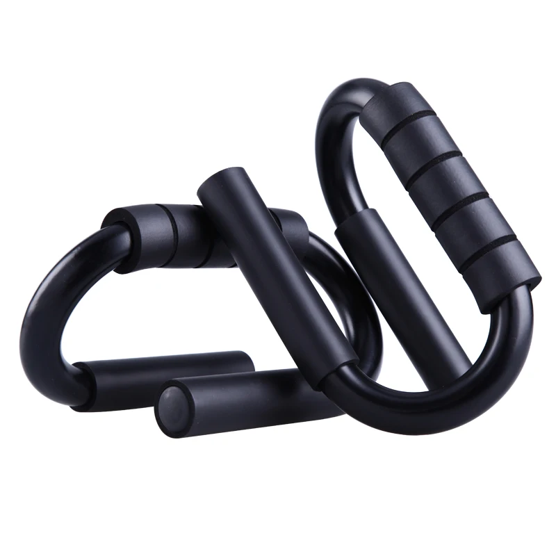 Strong Steel S Shape Push Up Stand Bars with Foam Padded Grips for Chest  and Arms Muscle