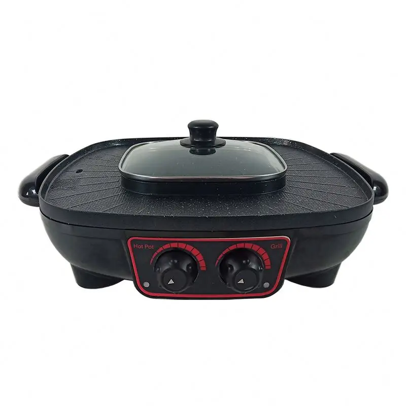 hot Selling 700W Kitchen appliance 2 in 1 electric grill