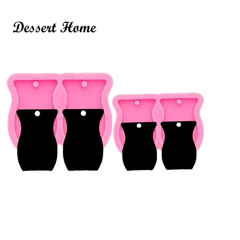 DY0783 Shiny Silicone Jar mold for Earring  - Jewelry Resin Casting Vase Molds - DIY Epoxy Mold