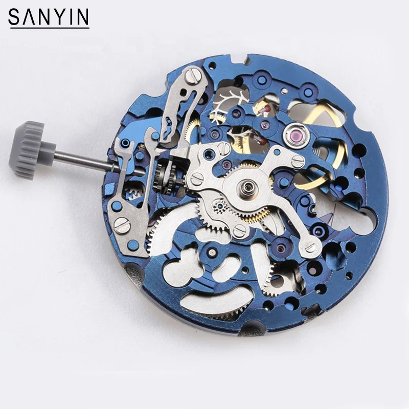 SANYIN Custom Color Modify Mechanical Movement Automatic 8N24 Watch Movement Japan Movement