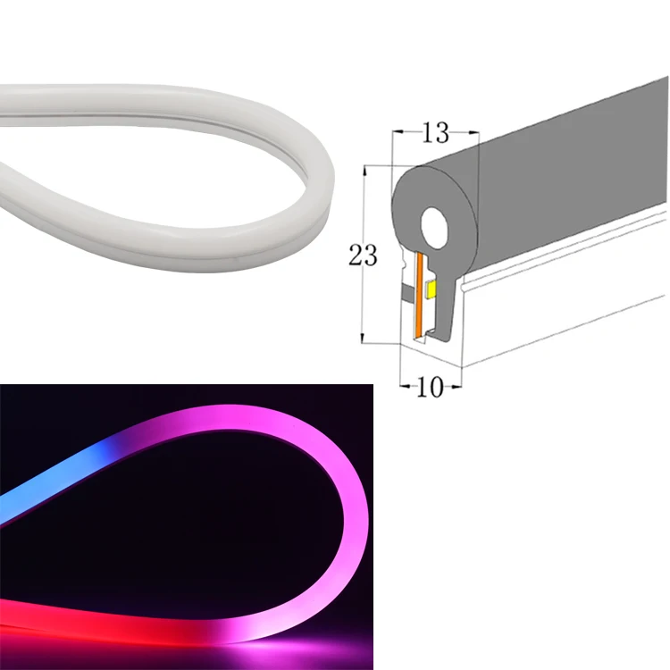 
drop ship Digital Led Rgb 24v Flexible Ws2811 86leds Neon Strip 