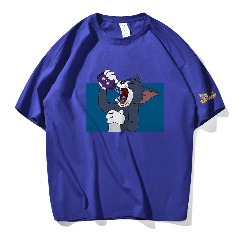 
Oem Brand Logo Custom Printing Custom Cute Animal Pattern Pink Panther Organic Cotton Vintage Blank T Shirts 