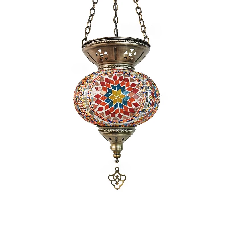 CL1R01 chandelier light handmade mosaic turkish lamps