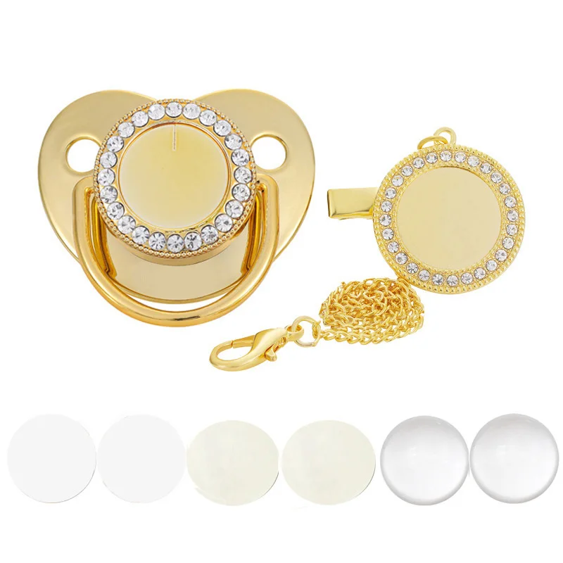 9 видов цветов смесь Лучшие продажи индивидуальные Bling сублимации соски-пустышки на подошве; Однотонный крышка для защиты от пыли