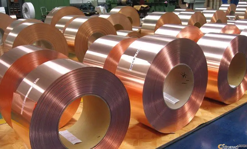 Pure Copper Foil Copper strip coil C10200 C11000 C12200 Cu-FRHC Cu-FRTP