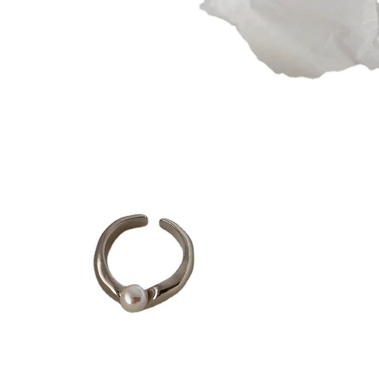 2022New style Retro reduction pearl individuality cold wind smart rings for men