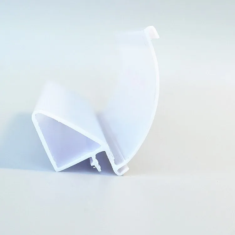 plastic profile extrusion Price Teg Plastic Profile Label Holder For Led