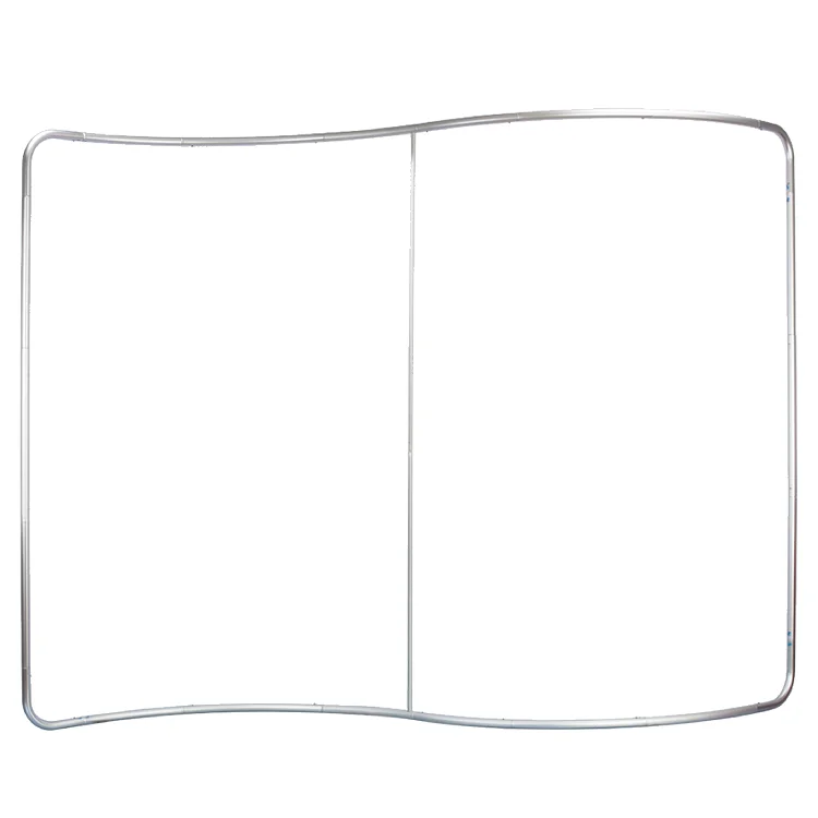 Factory Custom 8ft 10ft 20ft Curved Straight Advertising Portable Tradeshow Exhibition Booth Tension Fabric Display