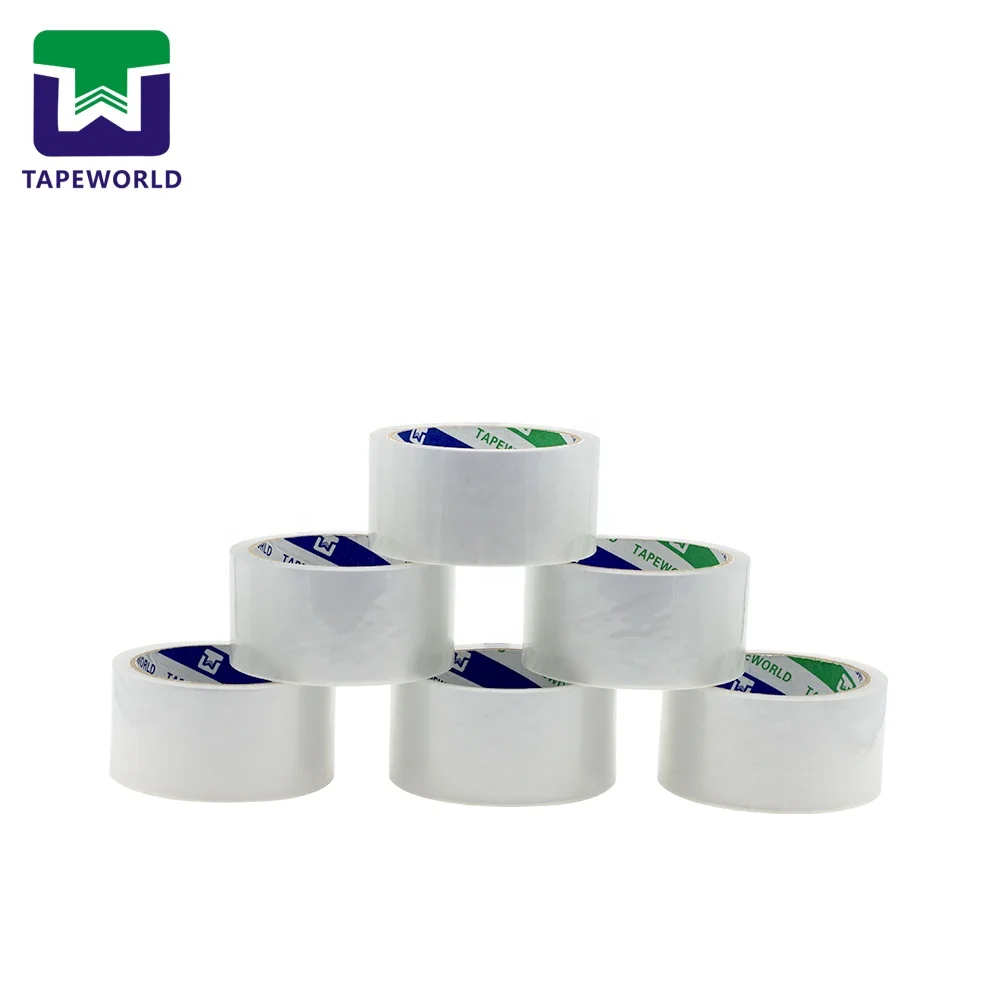 Carton Sealing Scotched Tape Bopp Packing Tape No Air Low Noise Acrylic Tape Flat Shrink Packaging 48mm*50m