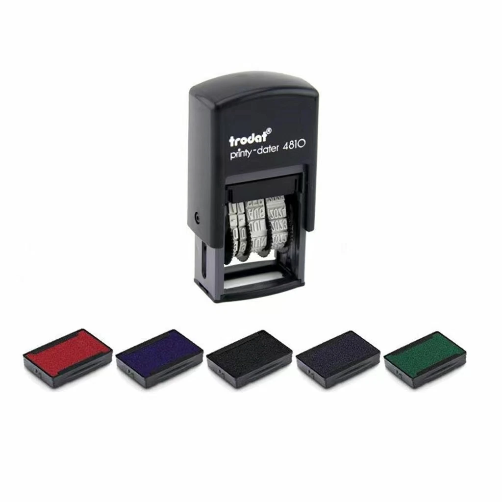 trodat good quality trodat self inking date stamp 4810 black dater stamp for office