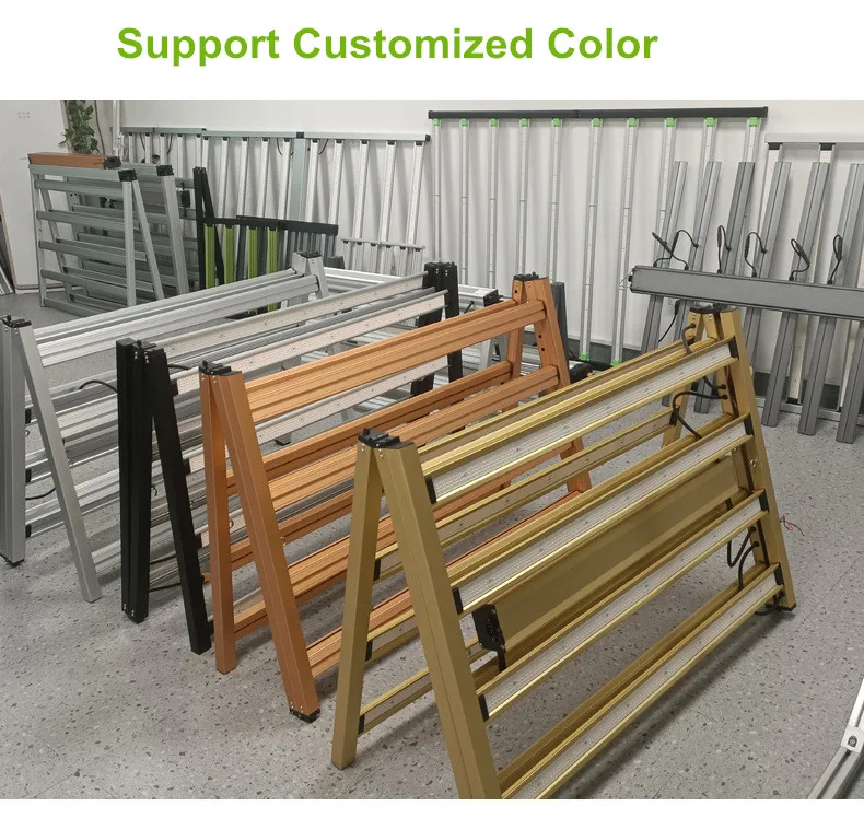 BAVAGREEN hot 1000W Grow Light Adjust Full Spectrum IR UV 3 Channels Dimmable Led Grow Bar For 4x6 4x8FT Growing Tent