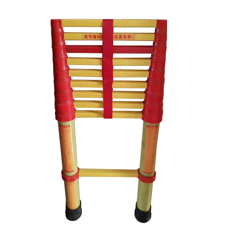 Fiberglass Extension Ladder Light Weight Multi-Section Telescopic Extension Ladder