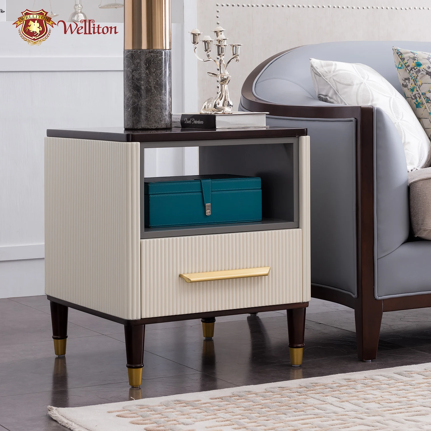 Welliton OEM&ODM  modern solid wood tv stands living room furniture M801-19  luxury tv stand cabinet wooden designs