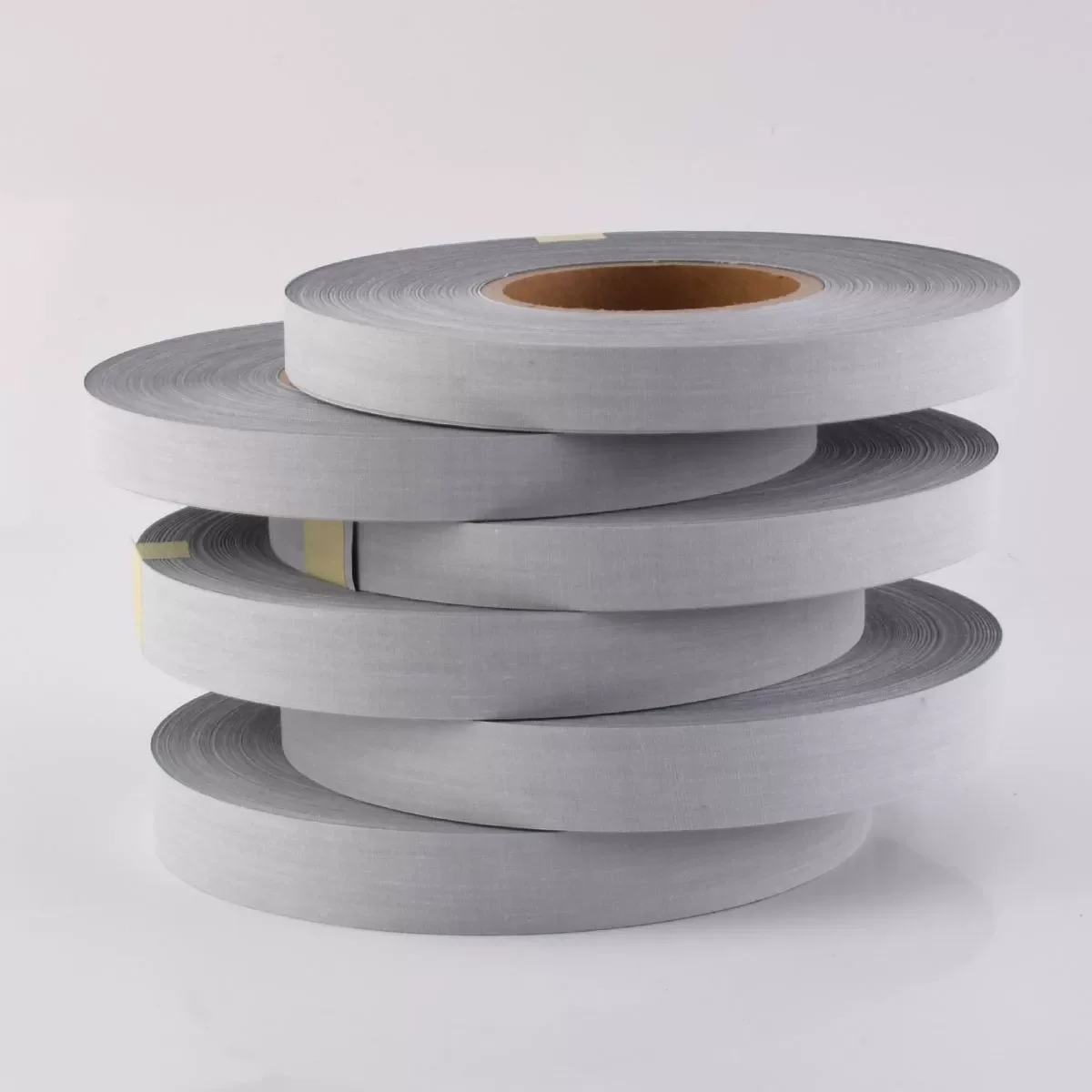 China Factory High Visibility Cinta Reflectiva Safety Sew On Reflective TC Fabric Material Tape for Clothing
