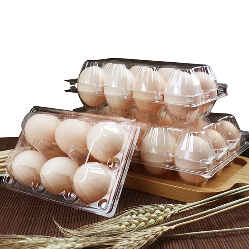 
2018 Trending Products Plastic Quail Egg Cartons Tray Clamshell Blister Packaging 3*4 Holes Rectangle Clear Disposable PET JM 