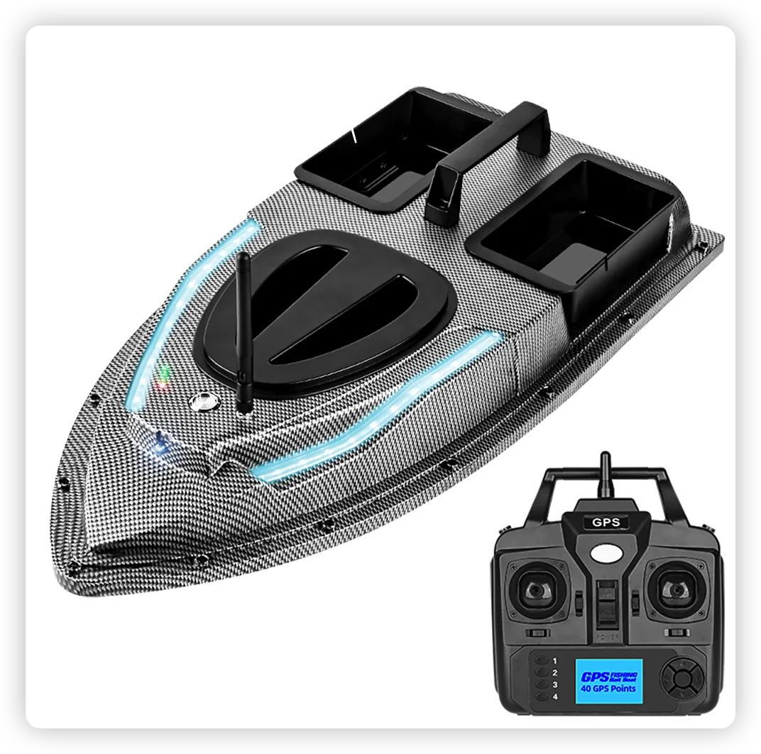 New Remote 500 M GPS Intelligent Feeding Fishing Boat Drag Hook Fishing Waterproof High-Speed Fishing Machine Wholesale