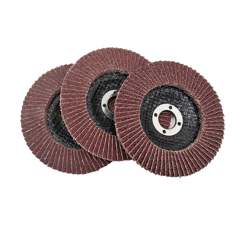 aluminum oxide abrasive flap disc 4 inch 100x16mm 40 grit grinding flap disc wheel rough grinding wheel for metal abrasive