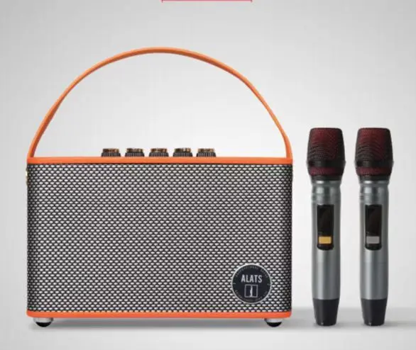 60W Retro Wireless Speaker GD-260 DJ bass subwoofer speaker good heavy bass speaker audio sound system with 2 microphones