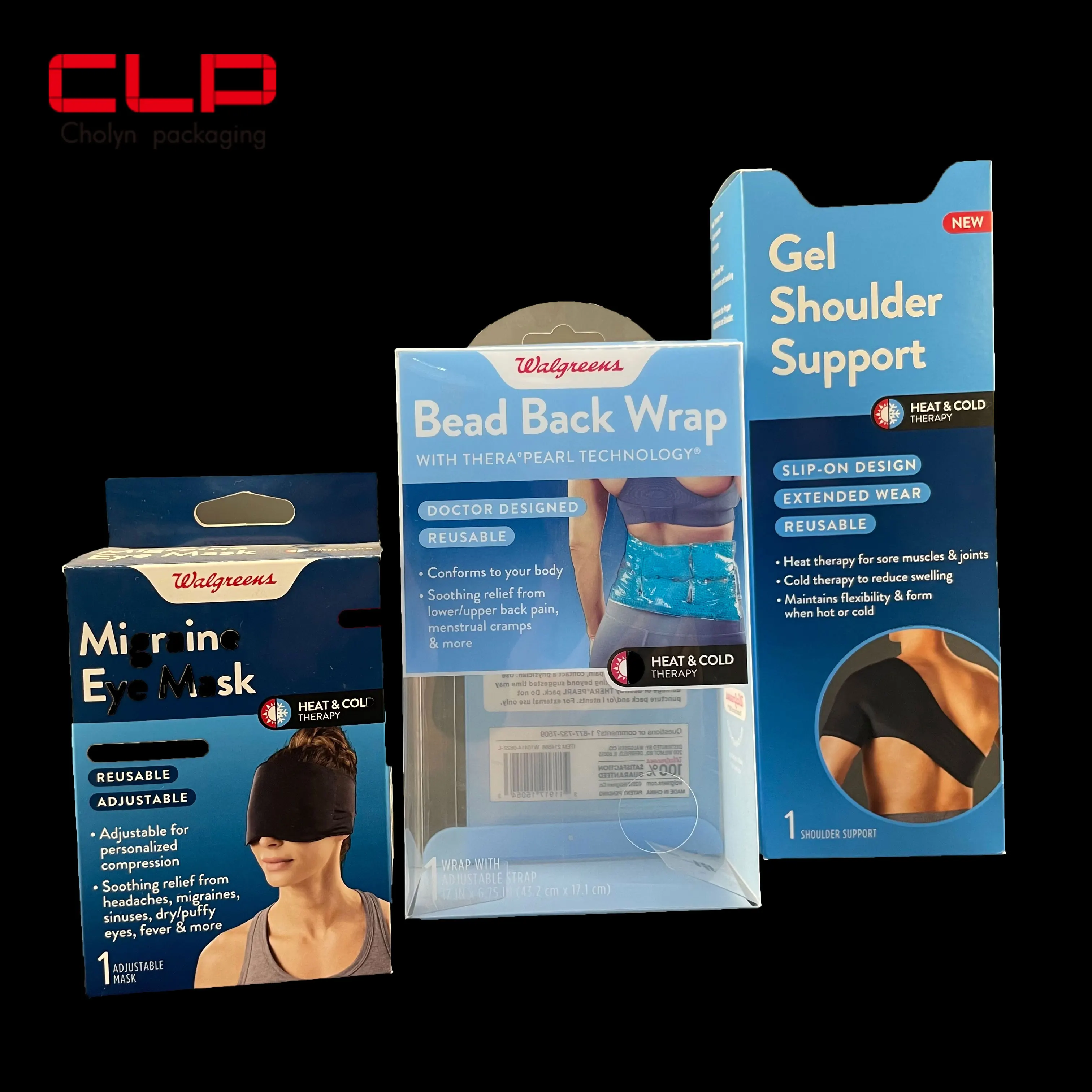 Custom packing Square Cosmetic Brush custom printing box PVC with clear window