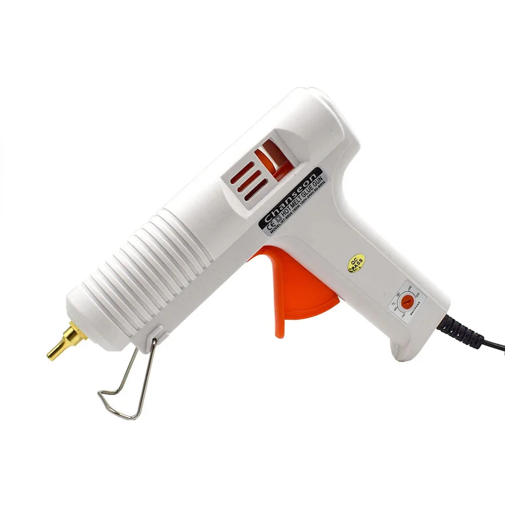 150W EU/US Hot Melt Glue Gun Smart Adjustable Temperature Long Copper Nozzle Heater Muzzle Diameter 11mm Craft Repair Tool