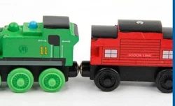 Игрушечный продукт Yiwu, детский маленький двигатель, деревянный игрушечный автомобиль, трек поезда, мини-поезд Томаса, игрушечные треки