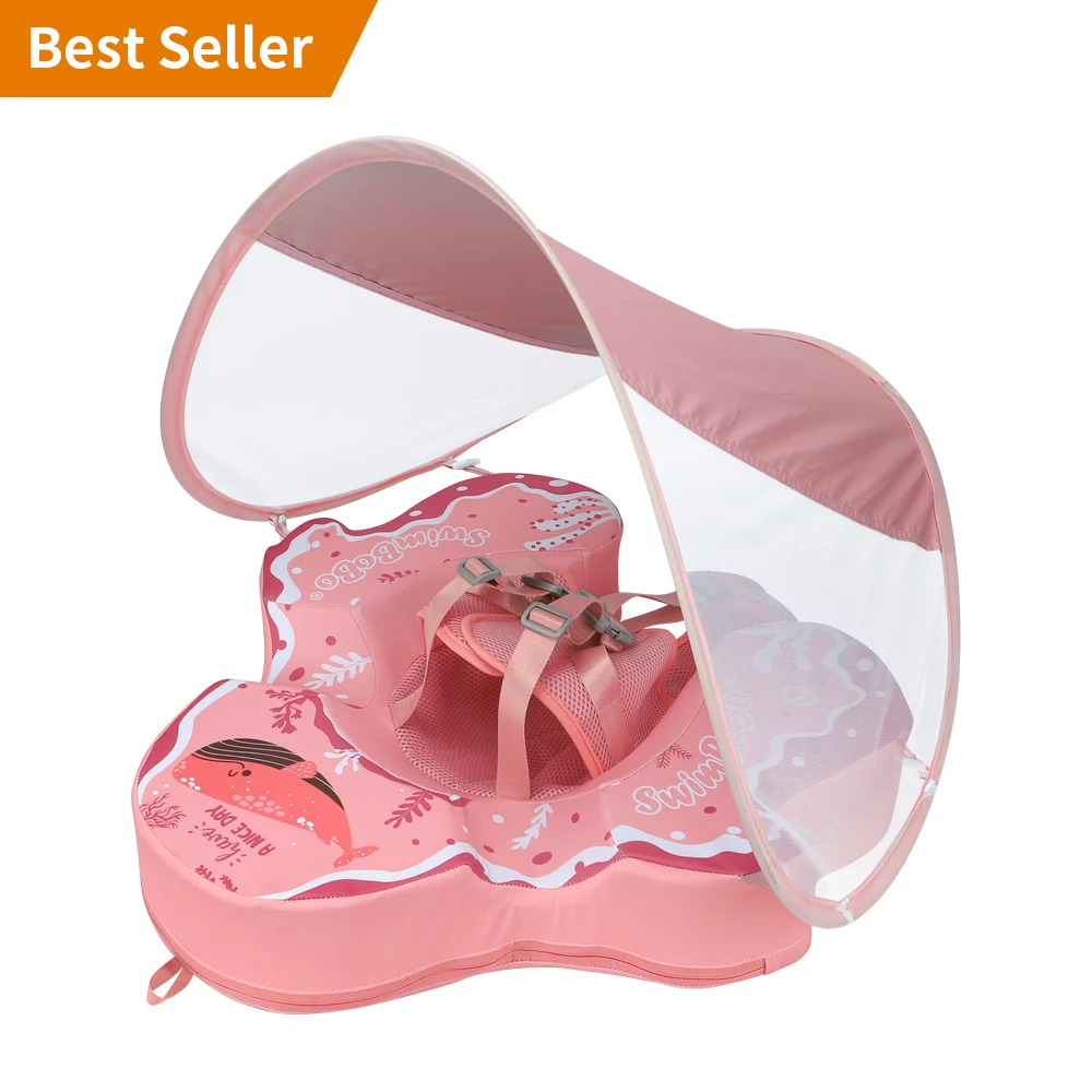 Плавательный круг Swimbobo для детей, ненадувное детское плавательное кольцо, плавательный круг для подмышек, ненадувное детское плавательное кольцо с навесом