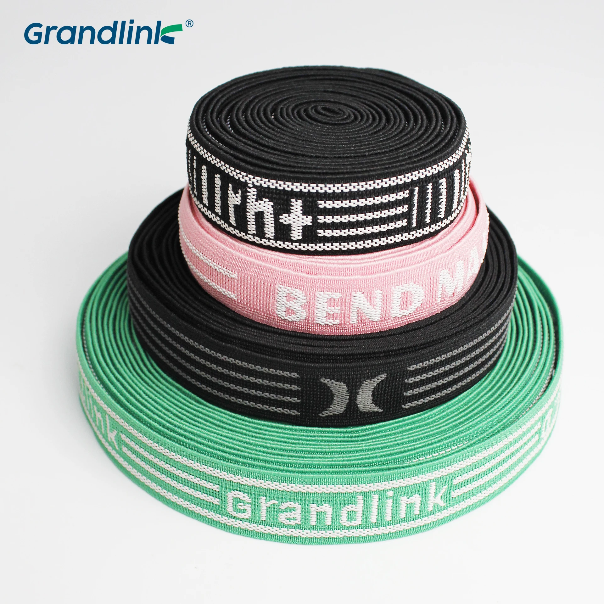 2.5cm Custom Logo Resistance Bands Anti-slip Rubber Elastic Bands