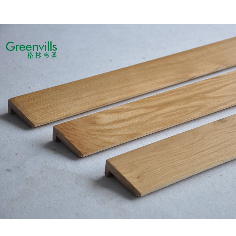 Greenvills flooring accessory stair boards natural oak solid wood stair nosing
