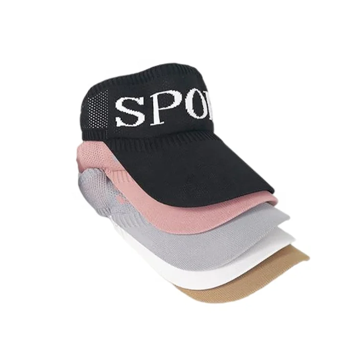 Korean fashion outdoor sun hat, summer sun hat, letter long eaves breathable knitted hat
