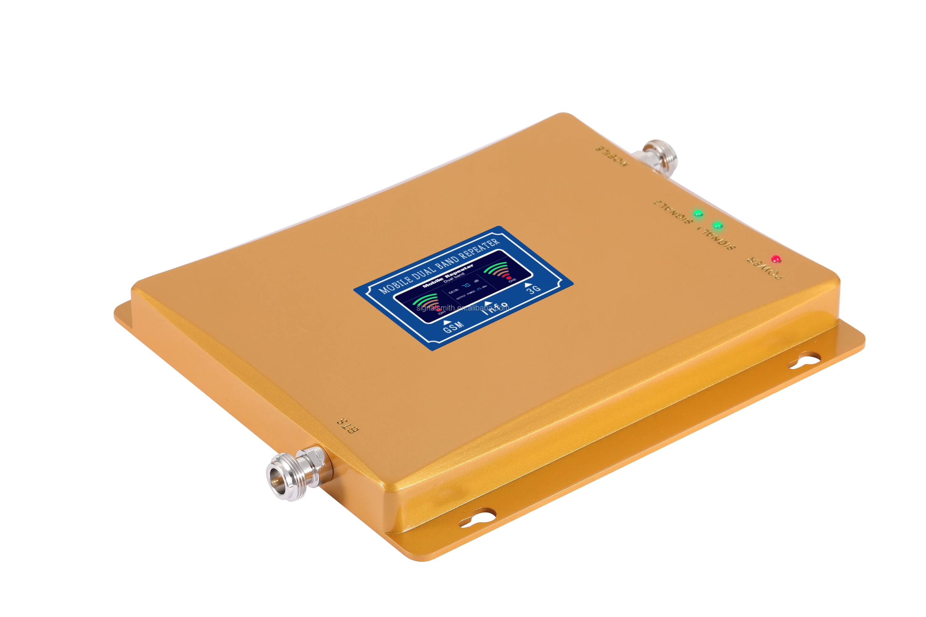 Hot selling dual band gsm/wcdma 900/2100mhz mobile signal booster repeater amplifier