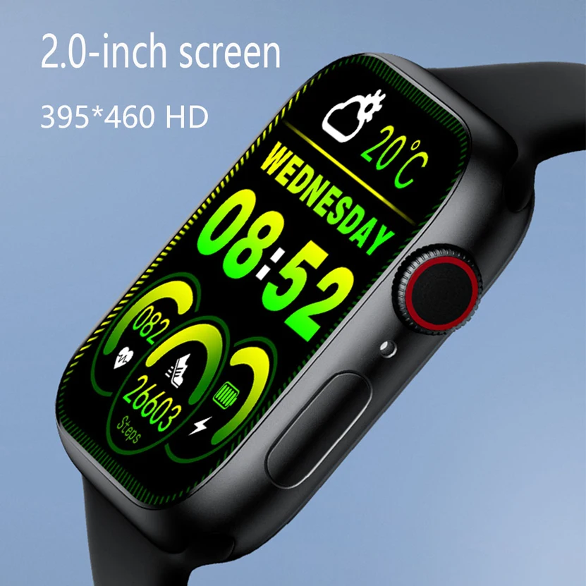 LT07 2.0 Inch Screen Smartwatch Men Women Bluetooth Call Smart Watch DIY Face Heart Rate Monitor IP67 Waterproof  PK W27 Pro