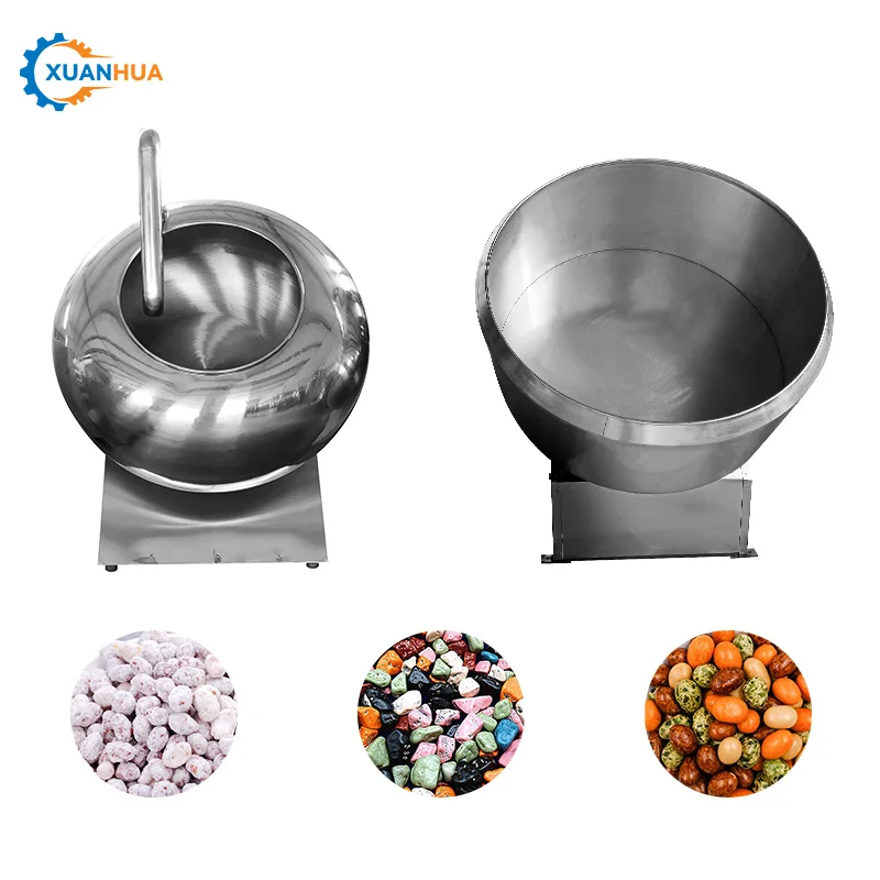 Own spare parts production line nuts sugar coating polishing machine candy sugar panning coating machine