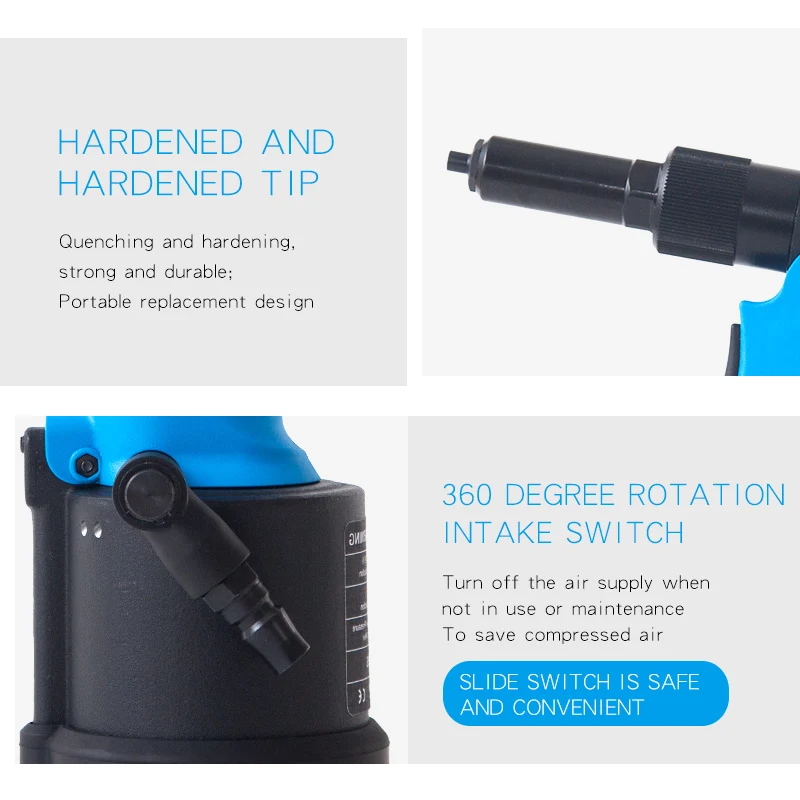 ROCOL RL-4000s Pneumatic rivet gun 4.0 4.8 6.4mm Blind rivet Pneumatic rivet gun