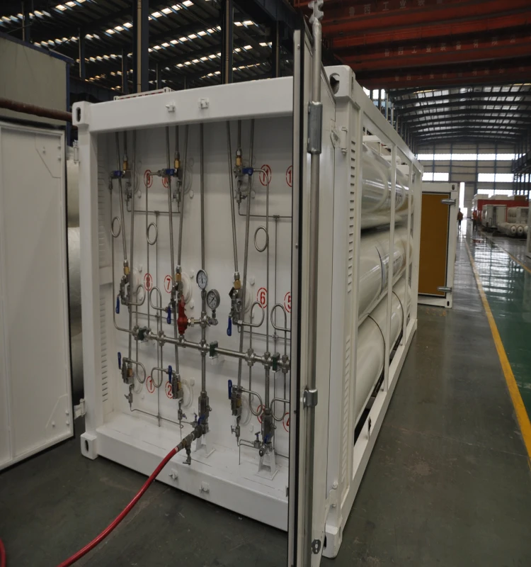 LUXI 10-12Tube 20/40 feet Payload 8420Nm3 Compressed Natural Gas Tube Skid Container