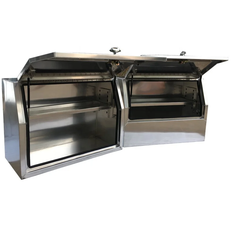 1450x530x820mm Aluminium Front Opening Toolbox 2.5mm Ute Tool Box Truck