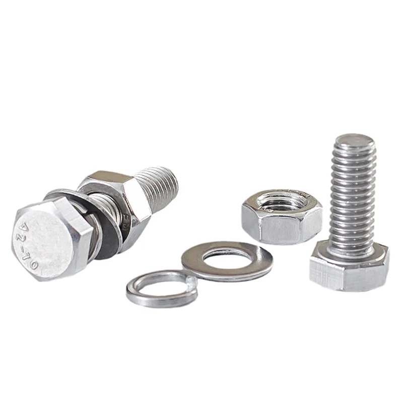 TOBO  High Quality  Bolts 10.9 Grade  M1.6 - M52  Blue And White Zinc Full Thread Hex Bolts For Construction