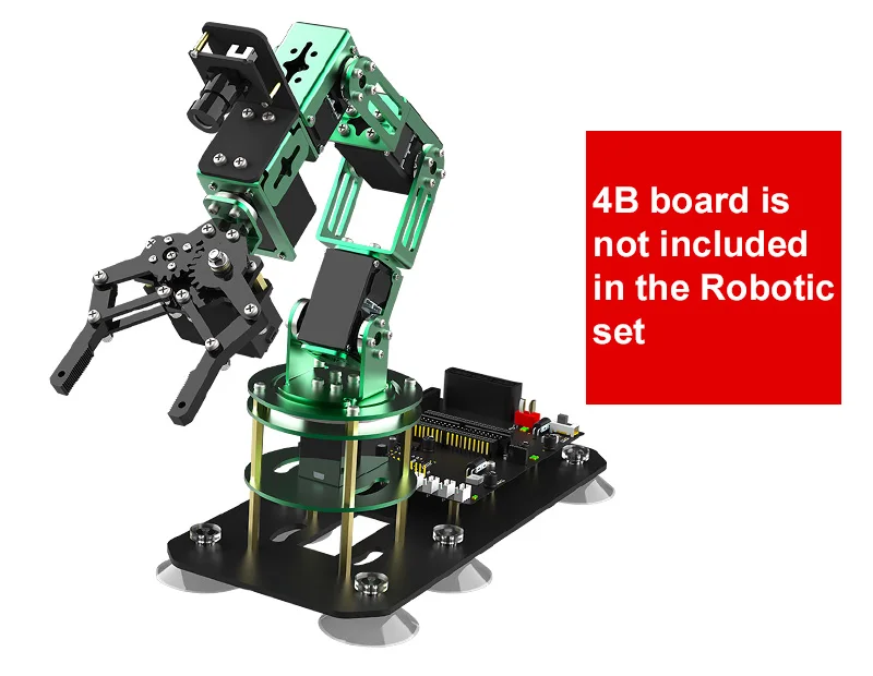 
Raspberry Pi 4B AI Vision Robotic Arm and camera 2 in 1 kit with recognition, tracking and grabbing actions for AI training  (1600190991225)