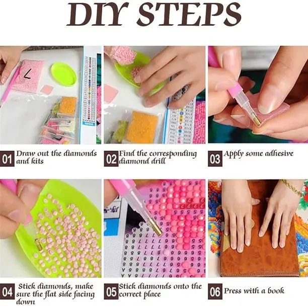 5D DIY Full Drill Diamond Painting  Purple Flower Vase Cross Stitch Embroidery Diamond Painting